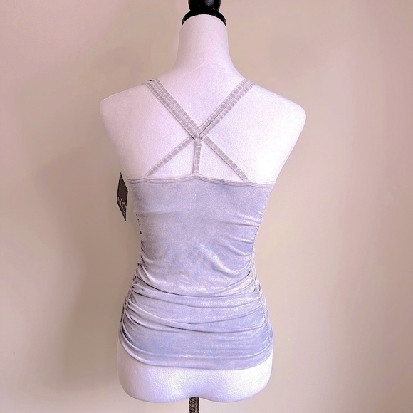 NWT NUX Spellbound Yoga Stretch Cami Tank Top Gray Mineral Size Small - Picture 13 of 16